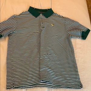 Green striped XL Masters Polo
